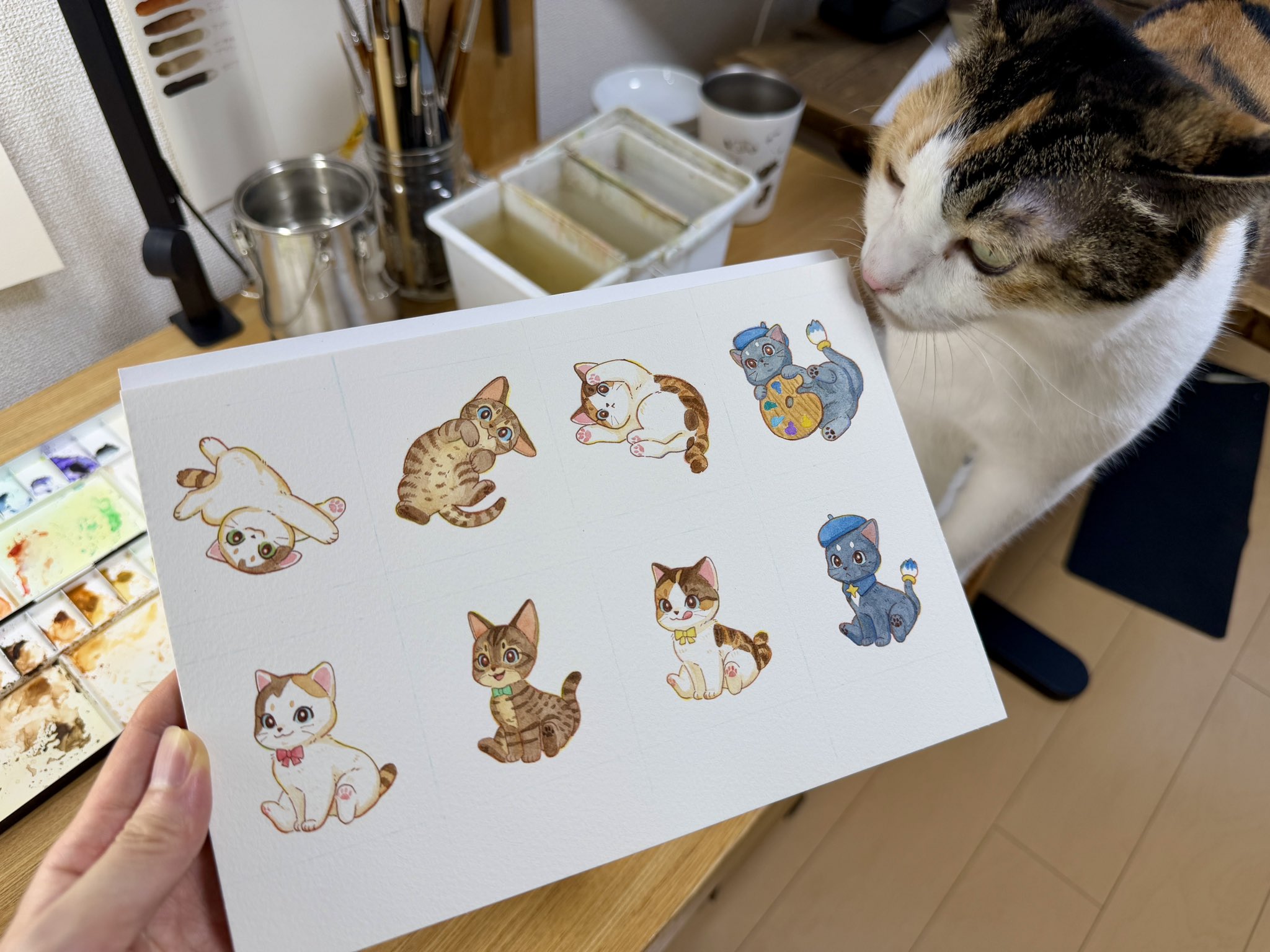 三にゃんのまったり暮らし  原画 TAKI🐈‍⬛Cat Lover Creator on X: 