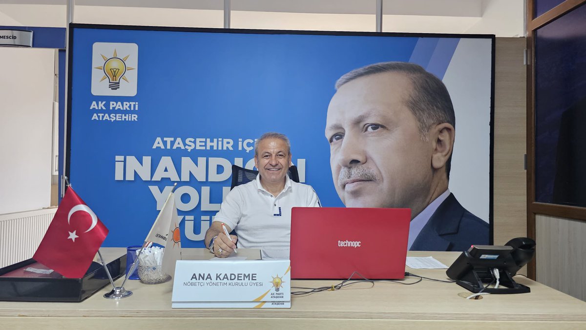 Ataşehir için her zaman nöbetteyiz!
Bugün İlçe Başkanlığımızda Nöbetçimiz 
İlçe Yönetim Kurulu Üyemiz 
Cihangir Uzuntaş

✍️ Soru ve görüşleriniz için kendisini ziyaret edebilir veya ☎️ 0216 575 34 34 numaradan kendisine ulaşabilirsiniz.

Nöbet Saatimiz 
⏰ 10:00-17:00