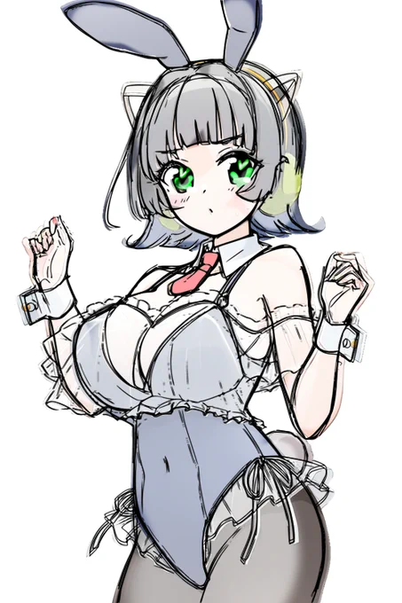 これはセイカさんに似なかったので放置された、どこにも出してない京町セイカさんの没バニー。 #バニーの日 #バニーの日2025 #さくらとけなり #京町セイカ
