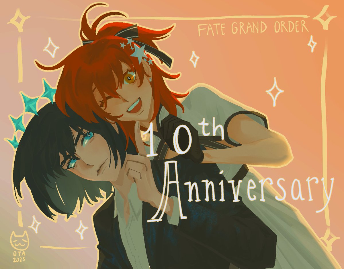 🎉𝙷𝚊𝚙𝚙𝚢 𝟷𝟶𝚝𝚑 𝙰𝚗𝚗𝚒𝚟𝚎𝚛𝚜𝚊𝚛𝚢 𝙵𝙶𝙾🎉 

#FGO #FGO10周年 #FGO10周年メッセージ