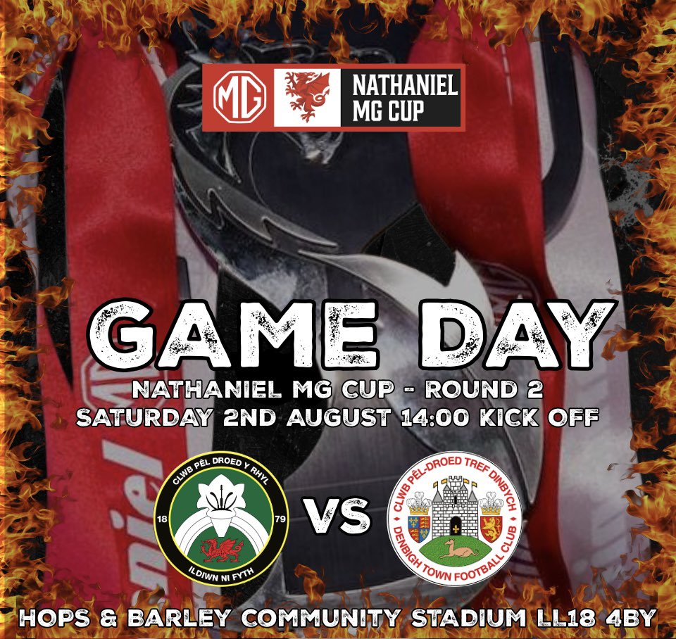 CPD Y Rhyl 1879 official (@rhylfc) on Twitter photo π₯ MATCHDAY β CUP FEVER π₯
CPD Y Rhyl 1879 π <a href="/DenbighTownFC/">Denbigh Town FC</a>
π Nathaniel MG Cup
ποΈ Hops & Barley Community Stadium
π 14:00PM KO β TODAY!
Rhyl fans, itβs time. Neutrals, come for the football, stay for the atmosphereπ₯πΆ
ποΈ Be there.
π£ Be loud.
π€ Be Rhyl.
#sunnyrhyl βοΈ π₯ MATCHDAY β CUP FEVER π₯
CPD Y Rhyl 1879 π <a href="/DenbighTownFC/">Denbigh Town FC</a>
π Nathaniel MG Cup
ποΈ Hops & Barley Community Stadium
π 14:00PM KO β TODAY!
Rhyl fans, itβs time. Neutrals, come for the football, stay for the atmosphereπ₯πΆ
ποΈ Be there.
π£ Be loud.
π€ Be Rhyl.
#sunnyrhyl βοΈ