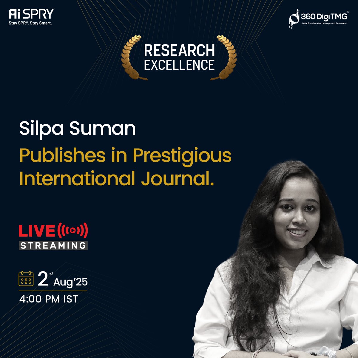 360digitmg's tweet image. 🔬 Interview with Shilpa Suman | Research Published!

"AI-Enhanced Detection of Hazardous Materials in Metal Scrap" 🧠⚙️

📄 Read: ijisrt.com/aienhanced-det…

🎥 Watch: youtube.com/live/xdioQRAir…

#AI #Research #360DigiTMG #WomenInTech #MachineLearning