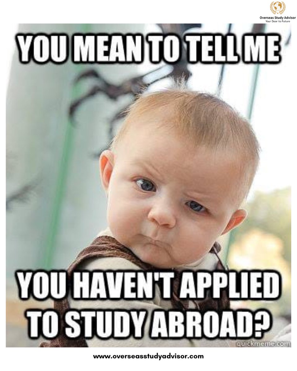 advisorOSA's tweet image. You mean to tell me you haven’t applied to study abroad yet?👀
While others are packing their bags and chasing global dreams, you’re still thinking?

🌍Don’t wait — your international journey starts now!

#StudyAbroad #InternationalStudents #GlobalEducation #StudentVisa #Study