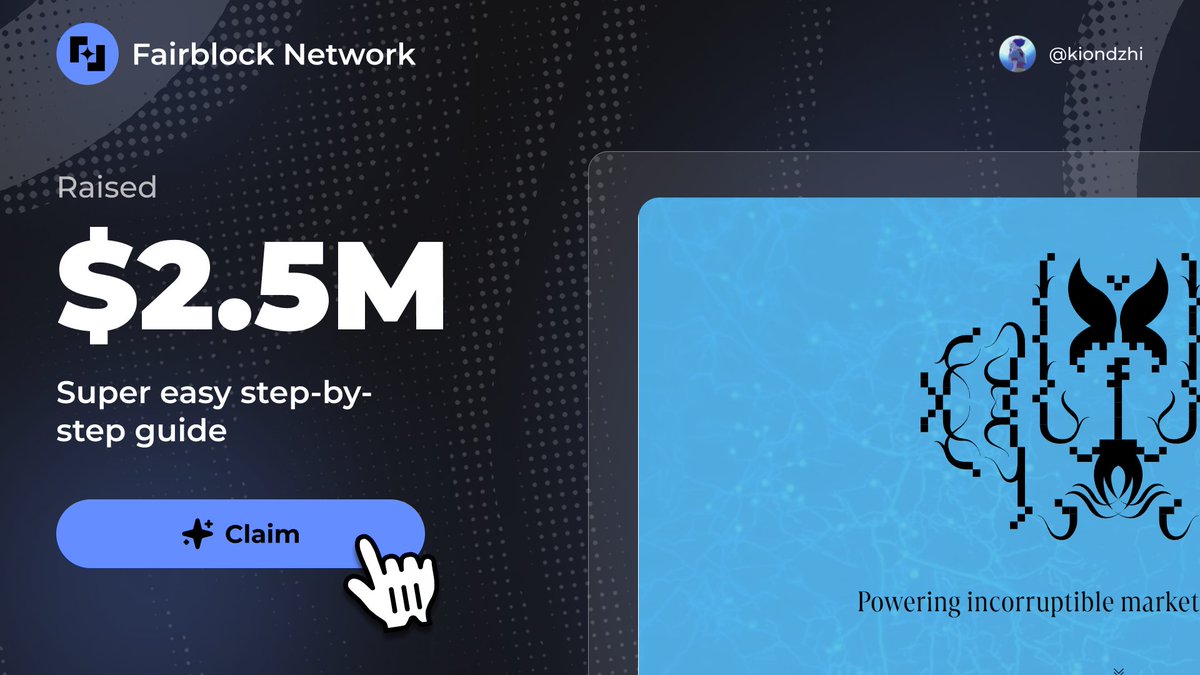 Fairblock Airdrop is LIVE!

- Cost: FREE
- Time: 10min
- Potential: $1,740+

Step-by-step guide on it 🧵👇