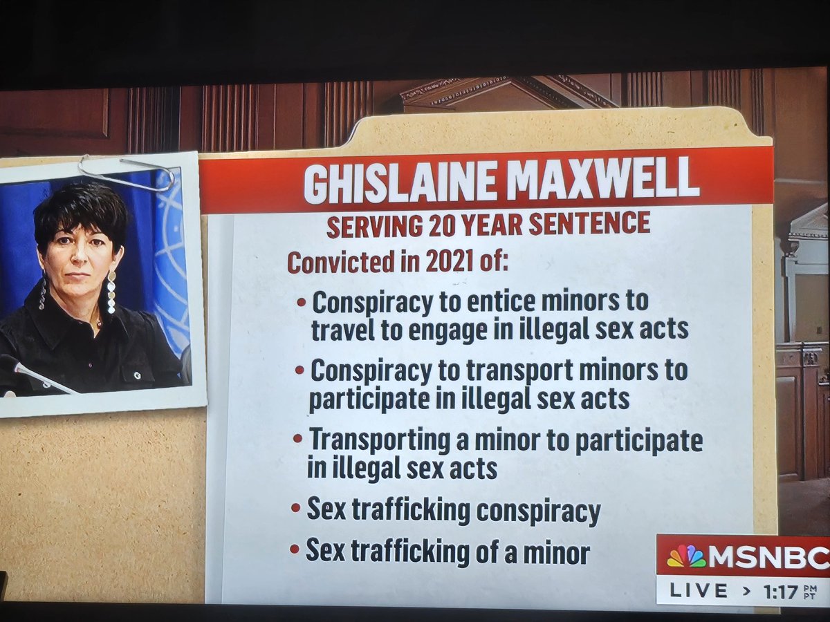 ChaosAgent_42's tweet image. They are moving to rewrite Ghislaine Maxwell's past. The person who groomed and trafficked girls is now innocent.

They're gonna set her free.

Never stop reposting this.