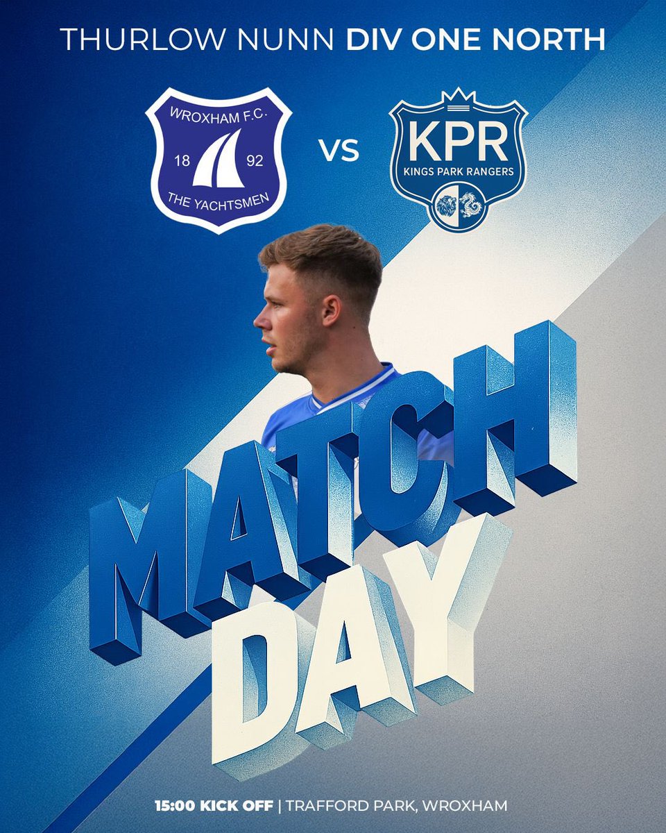 𝐌𝐚𝐭𝐜𝐡𝐝𝐚𝐲! 

A long trip up to Norfolk for the lads today. We will be hoping the travel doesn’t affect the performance! 

Come down and get behind the lads! 

🆚<a href="/The_Yachtsmen/">Wroxham FC</a> Reserves 
📆2nd August 2025
🕰️ 15:00
🏟️ Trafford Park
📍Skinners Lane, Wroxham, NR12 8SJ