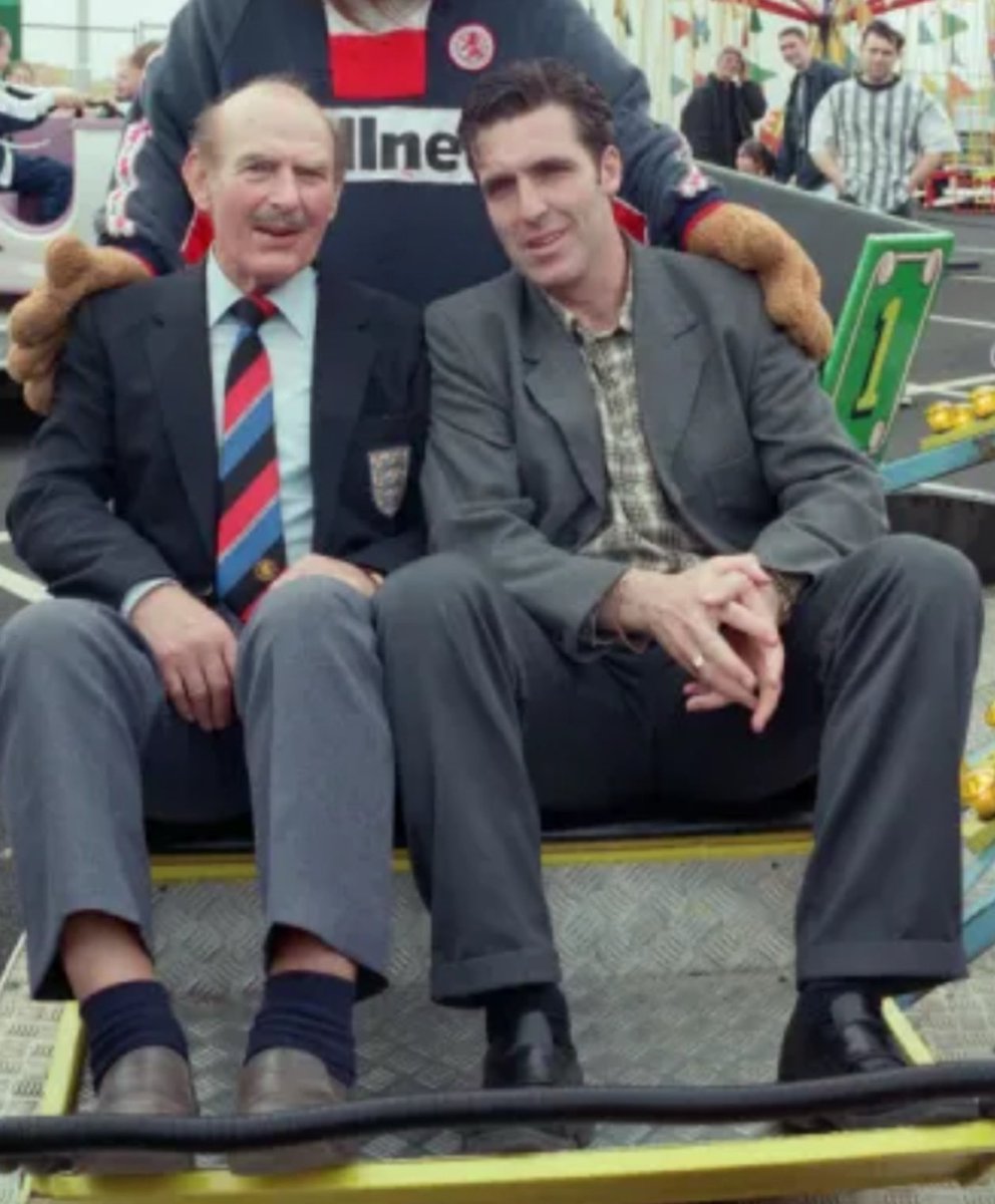 Mozza T shirt month + meeting my Middlesbrough hero’s during my 40 years on Teesside. “George Hardwick”