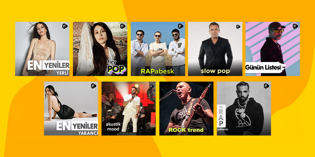 Her ruh hâline bir liste, her listeye bir sen lazım. 🕺🏻
Yeni listeler fizy’de seni bekliyor! 🎶🎵