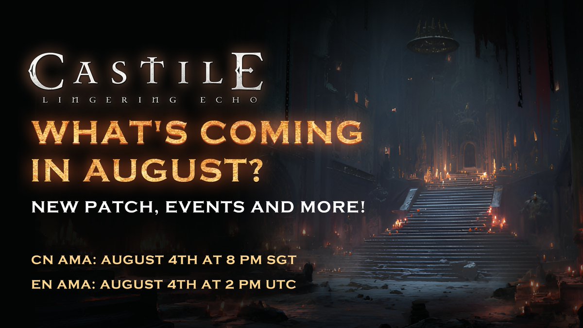 📢 #CASTILE Community AMA Alert! 
We’re breaking down everything you need to know about August’s Give Back Weeks.

🗓️ CN:  Aug 4th | 8 PM SGT
🎙️ x.com/i/spaces/1mnGe…

🗓️ EN: Aug 4th | 2 PM UTC
🎙️ x.com/i/spaces/1rmxP…

Don't miss it! 🔥