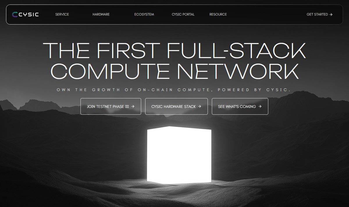 Cysic ComputeFi is the next primitive 

Cysic is the first full-stack compute network, Cysic (computeFi) own the growth of on-chain compute. From silicon to protocol, cysic is building the full-stack infrastructure for trustless, scalable, and monetize network. 

Cysic is using