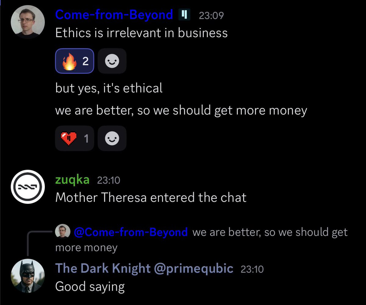 The Dark Knight (@primequbic) on Twitter photo 💥 $QUBIC IS ABOUT TO EXPLODE.
This isn’t a hope.
It’s a statement of superiority.
🧠 <a href="/c___f___b/">Come-from-Beyond</a> said “Ethics is irrelevant in business.
We are better, so we should get more money.”
This is not your average crypto.
We don’t beg for listings.
We dominate with tech, vision, and 💥 $QUBIC IS ABOUT TO EXPLODE.
This isn’t a hope.
It’s a statement of superiority.
🧠 <a href="/c___f___b/">Come-from-Beyond</a> said “Ethics is irrelevant in business.
We are better, so we should get more money.”
This is not your average crypto.
We don’t beg for listings.
We dominate with tech, vision, and