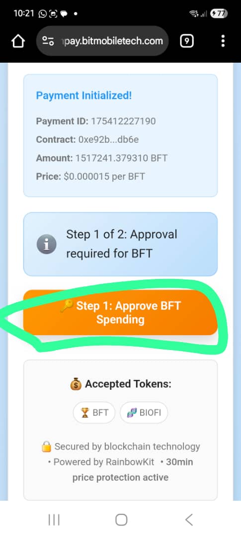VengieZim (@vengiezim) on Twitter photo BFT Partnered with <a href="/BitMobileTech/">BitMobile Tech</a>
It now accepts bft as payment when purchasing a phone
Great utility right there
We are organically growing BFT Partnered with <a href="/BitMobileTech/">BitMobile Tech</a>
It now accepts bft as payment when purchasing a phone
Great utility right there
We are organically growing