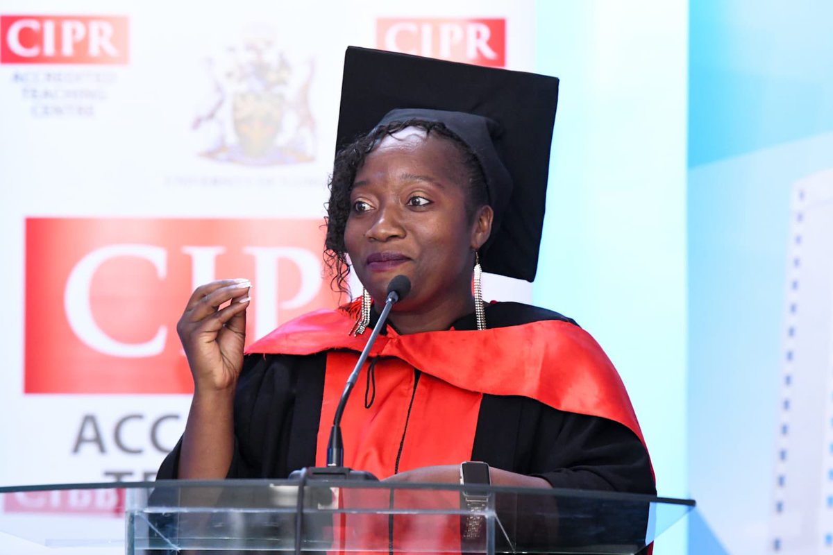 tina_wamala's tweet photo. Today is graduation day for #CIPR @uonbi.
Today is more than earning a credential but it is a badge of honour.
Today marks a new chapter of impact, purpose and growth.
Truly grateful!
#CiPRQualified
#CIPRUoN https://t.co/Lq6GPVriNL