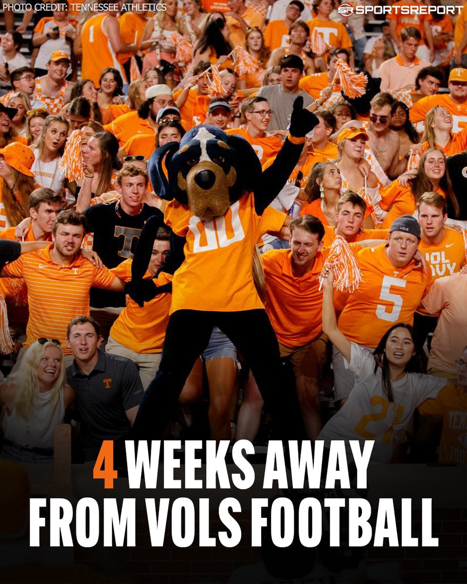 Only 4 weeks until Tennessee football! 💥