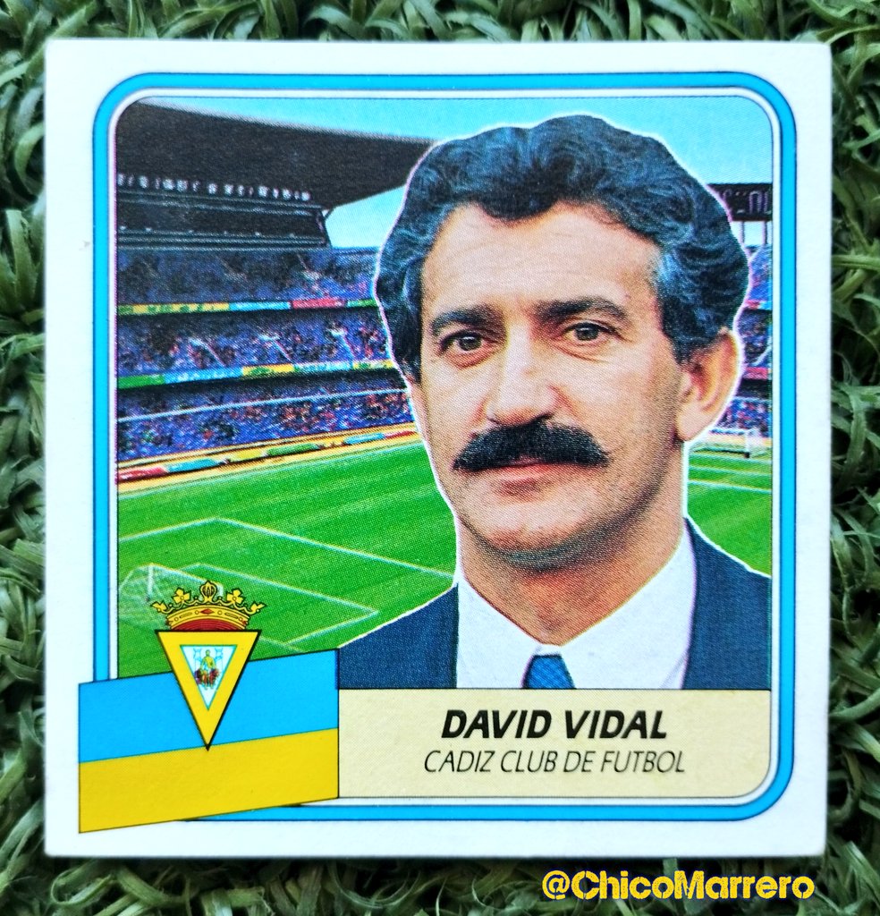 🔛 1 Temp. como Jugador, 7 Partidos Oficiales...
📉 (1974/75)

🔝 4 Temp. como 1º Entrenador, 82 Partidos Oficiales...
📉 (1985/86 - 1989/90)

🥳 Hoy es el Cumpleaños de...

¡David Vidal Tomé!

💛 ¡Muchas Felicidades, 'BIGOTE'!

🕵🏻  Estampa de mi Colección #MisCromosCadistas 💛💙