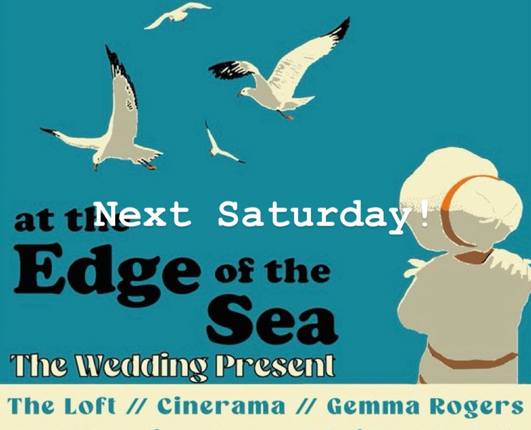 Next Saturday. Oh we do love to be…