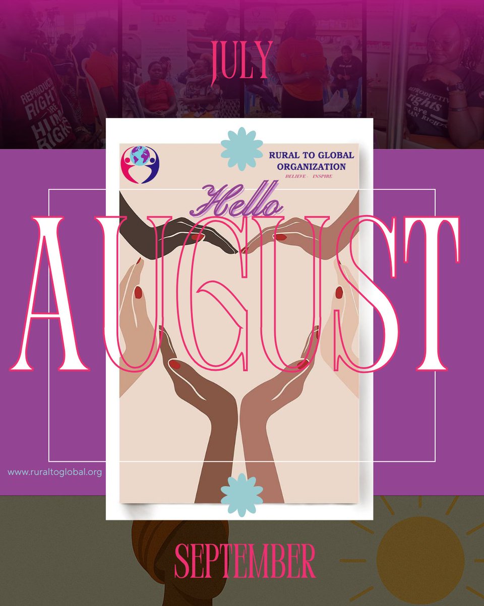 Hello August💜

A new month to push louder for rights, equity, and action, especially for young people &amp; rural communities.

We’re still here, still working, still amplifying voices that matter.

Let’s go💯
#AmplifyRuralCommunities #EndSGBV #SRHR