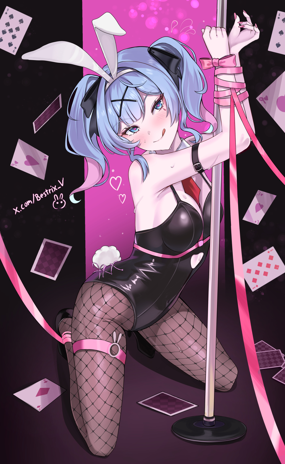 α1 初音ミク ♡の瞳&バニー ラビットホール スリーブ&プレイマット B 初音ミク カードスリーブ＆プレイマット rabbit hole ラビット