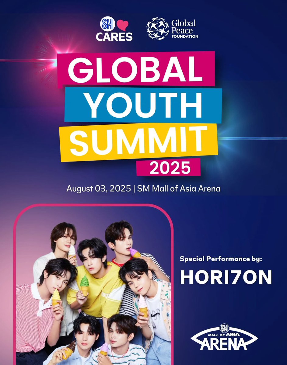 P-POP Entertainment (@ppopnation) on Twitter photo HORI7ON to headline the 2025 Global Youth Summit on August 3 at SM Mall of Asia Arena.
<a href="/HORI7ONofficial/">HORI7ONofficial</a> #HORI7ON #νΈλΌμ΄μ¦ HORI7ON to headline the 2025 Global Youth Summit on August 3 at SM Mall of Asia Arena.
<a href="/HORI7ONofficial/">HORI7ONofficial</a> #HORI7ON #νΈλΌμ΄μ¦