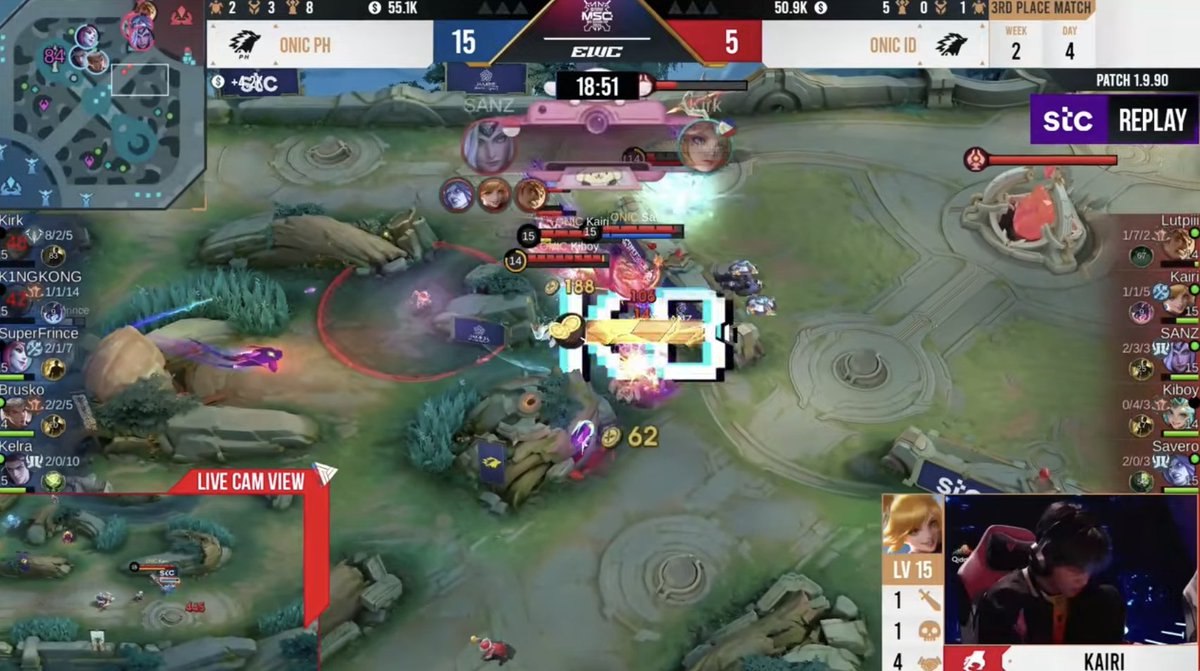 EsportSnap's tweet image. 🎮 يحدث الآن | اليوم الختامي لبطولة MSC ضمن كأس العالم للرياضات الإلكترونية! 🏆
🔹 انطلقت مواجهة تحديد المركز الثالث بين
🦅 ONIC ID 🆚 ONIC PH

🔹 ويليها النهائي الكبير الساعة 2:00 ظهرًا:
💧 Team Liquid 🆚 Selangor Red Giants OG Esports
📺 تابعوا لحظات الحسم مباشرة!

#MSC2024…