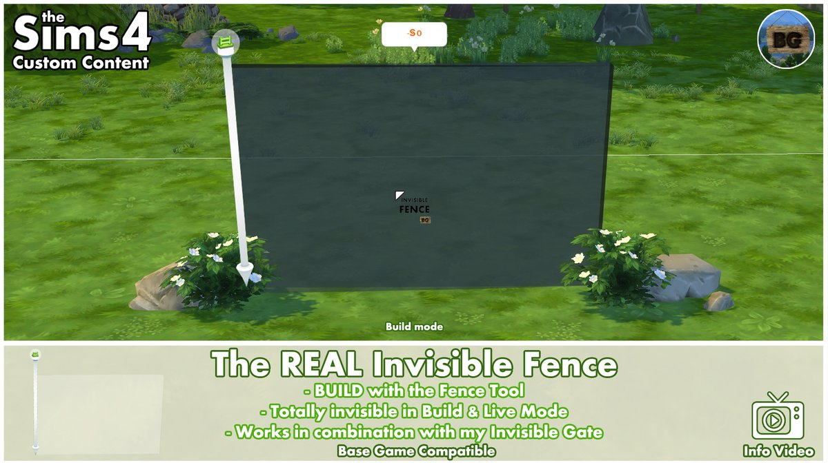 🎉New mod: The REAL Invisible Fence🎉
Finally it's here, an invisible fence which has to be placed with the Fence Tool!
For more info, take a look at this Patreon post:
🔽patreon.com/posts/new-curs…

#TheSims4 #Sims4 #TheSims4Mods #TheSims4CustomContent #TheSims4CC