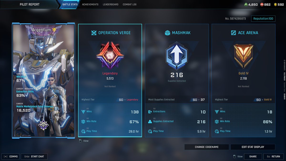 Made it to Legendary on Mecha BREAK. Pretty stoked.