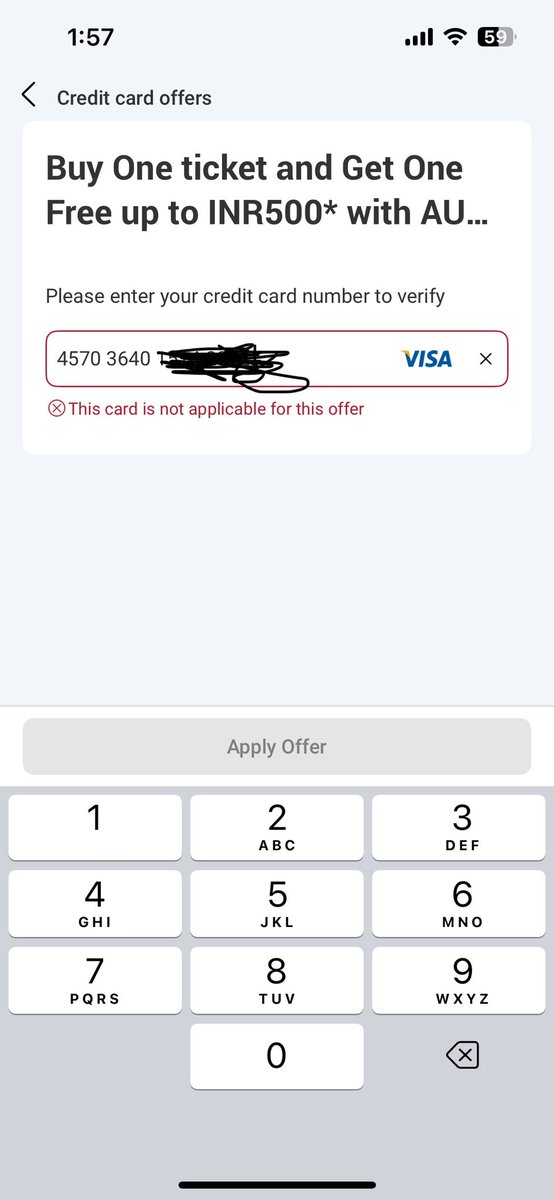 imrajanmurthy's tweet photo. @bookmyshow Again new method to fool people.
Sharing offers and not giving it to people.
Shame on you guys. https://t.co/IWiMLv7RQq