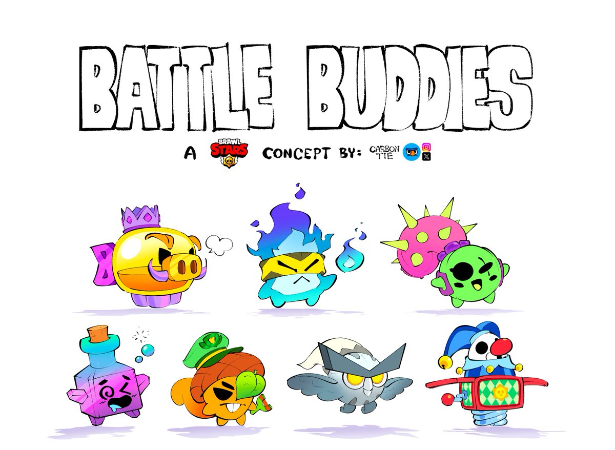 BATTLE BUDDIES; A brand new gameplay mechanic concept for Brawl Stars! [1/6 🧵⬇️]