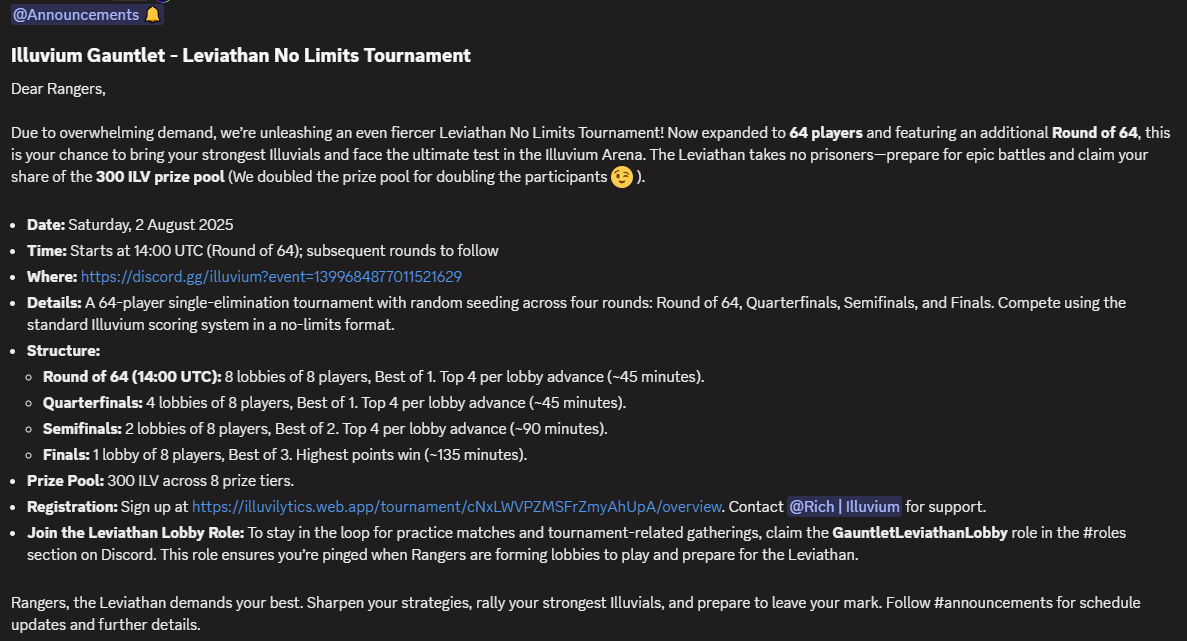 Horse__Play's tweet photo. HORSE FRIENDS! 
@illuviumio hosts tournament in arena gauntlet - leviathan mode!
Player count rose 2x from 32 to 64 and so did prizepool 
300ILV + some aditional tokens from ILV team) is on the line! (about 5000$ worth 🤑)

Tournament starts 16:00 (14:00 UTC) 
And we will be there LIVE! 🤩

Join in: 
https://t.co/WXhWTpD5Gy