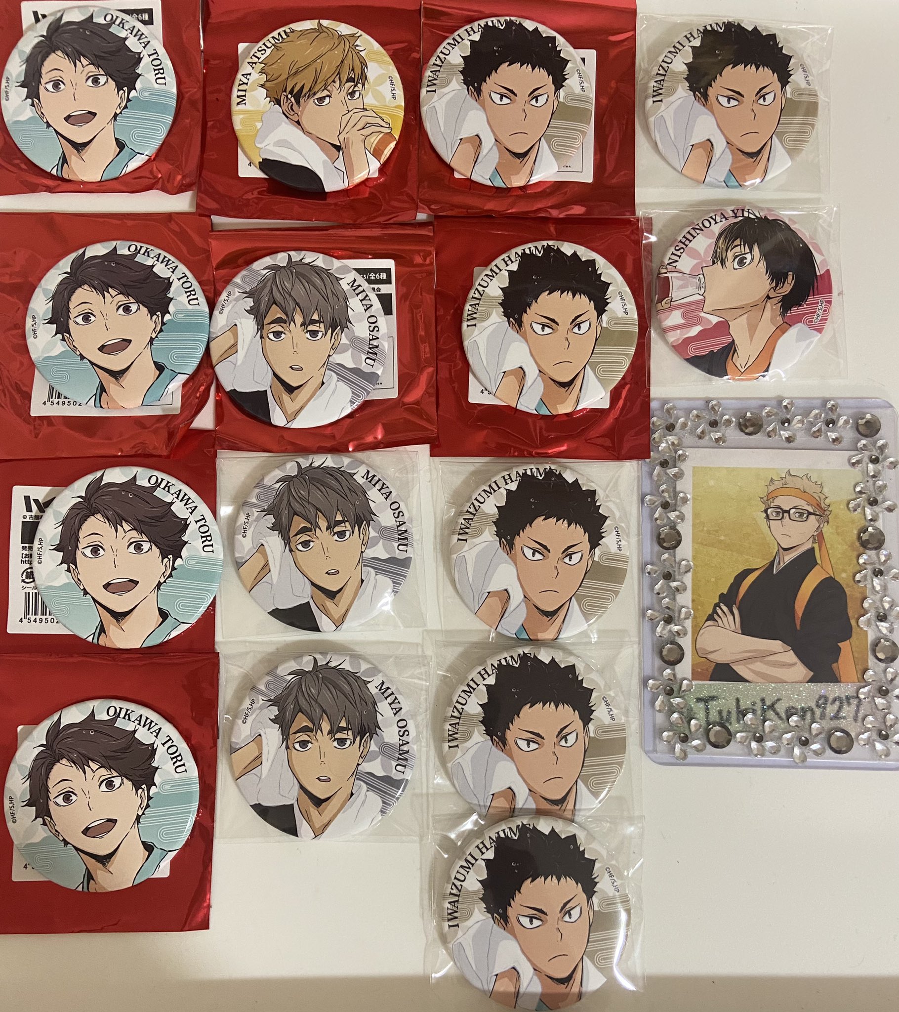 ハイキュー‼︎ 及川徹　極楽湯　トレーディング缶バッジ　お風呂ver. 第2弾 アニメ「ハイキュー!!」×極楽湯・RAKU SPA第二弾コラボ