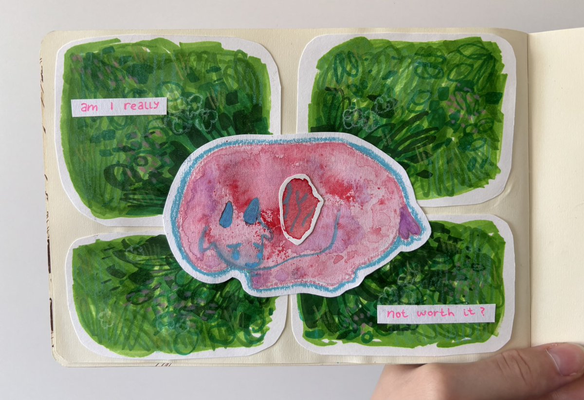 bardaknastolee's tweet photo. bought myself a box of caran d’ ache wax pastels which are also water-soluble and was testing them out with other materials, i can definitely say that I quite like them :3 https://t.co/VnztcP3Yt2