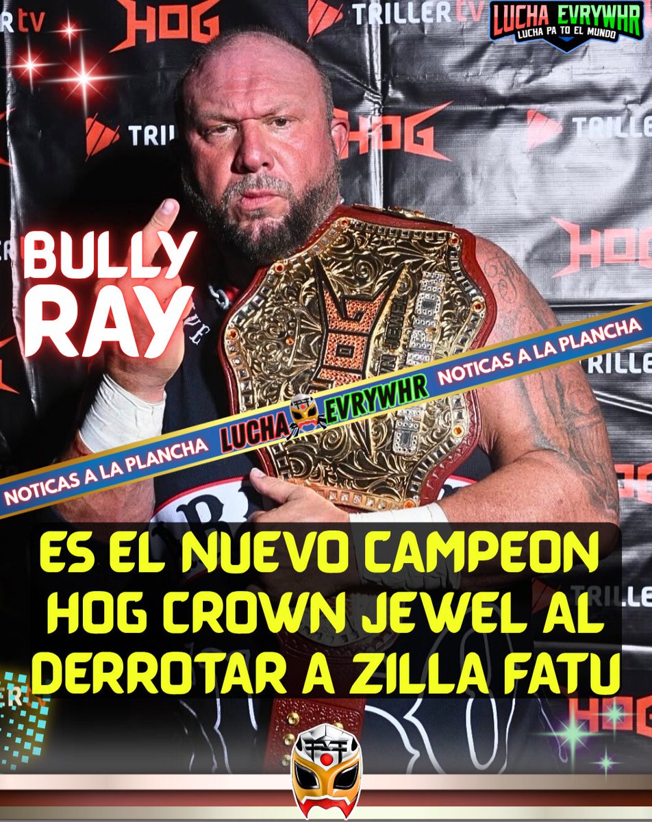 Se corona como nuevo campeón Crown Jewel de House of Glory al vencer a Zilla Fatu.

#luchalibre #wrestling #viral