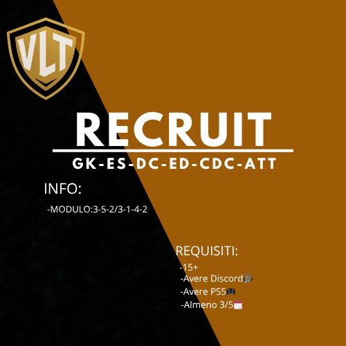 Siamo un nuovo club che ambisce al competitive cerchiamo tutti i ruoli per ampliamento rosa paghiamo mvp del mese e il giocatore più attivo del mese💸

<a href="/pctransfermarkt/">🇮🇹 PRO CLUBS TRANSFERMARKT🔍</a> <a href="/RTAllProClub/">RETWEET ALL PROCLUB</a> <a href="/S6_trialhouse/">S6 Trialhouse | #proclubs</a> <a href="/HouseOfProClub/">H𝕠𝕦𝕤𝕖 𝕆𝕗 P𝕣𝕠C𝕝𝕦𝕓</a> <a href="/VPGItaly/">Virtual Pro Gaming Italy 🇮🇹</a> <a href="/PROCLUB_ITALY/">PROCLUB_MERCATO</a> <a href="/ProClubsRTweets/">ProClubsRTweets</a> @proleagueitalia