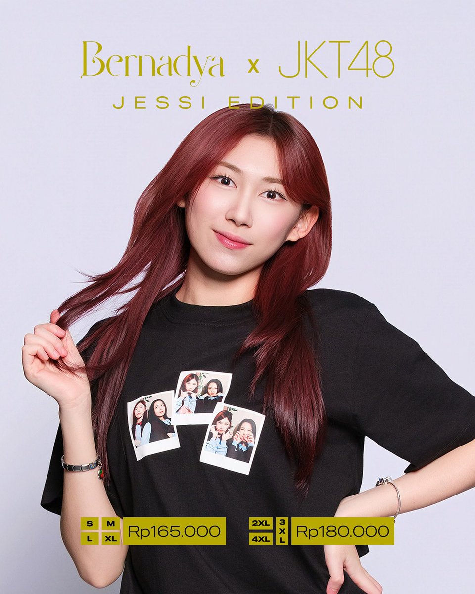 NagaGiny's tweet photo. T-Shirt Bernadya x JKT48
Bakal ada di Booth Merch Theater &amp; Official Store JKT48 di Shopee!
https://t.co/XHUJ0jyHMH https://t.co/btaEAp9vmm