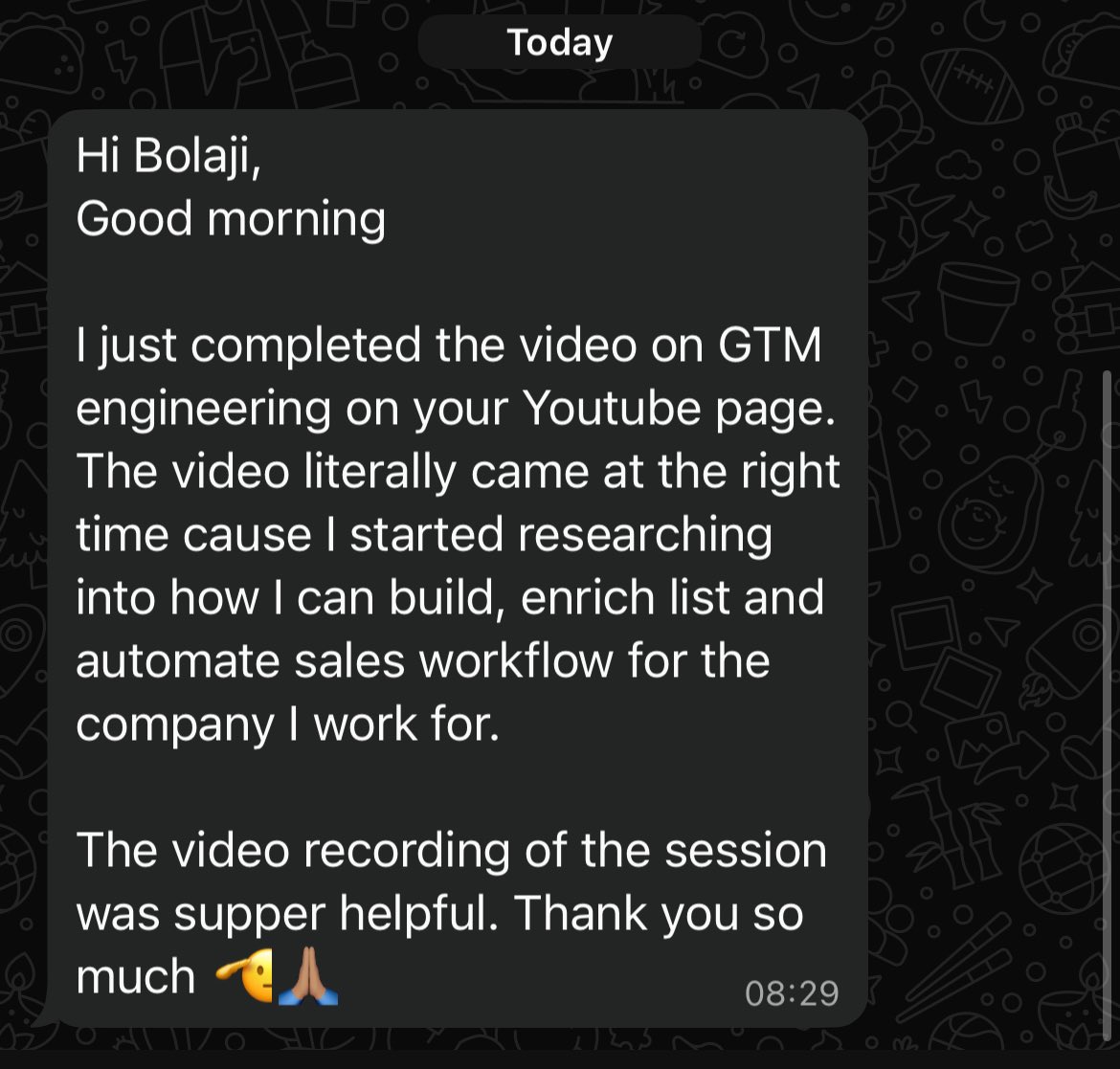 It’s amazing how much impact this video has had since I facilitated the session and posted it on a YouTube channel I literally created right after.

It’s now crossed 1k+ views, and I get messages &amp; mentions almost daily about how insightful people found the session.

Grateful ✨