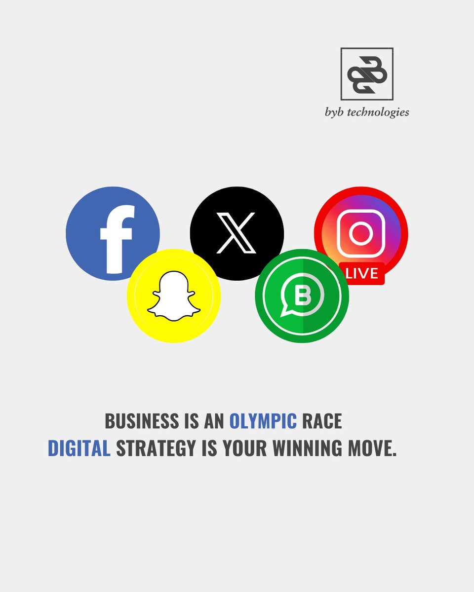 BybTechnologies's tweet photo. 📱🏅Win the Digital Race with BYB Technologies!

Just like the Olympics, business success demands strategy, speed, and smart moves.
Let your digital marketing game be gold-worthy.
Because without a plan, even the best brands can fall behind.

#DigitalMarketingRace https://t.co/7Vpk5n886W
