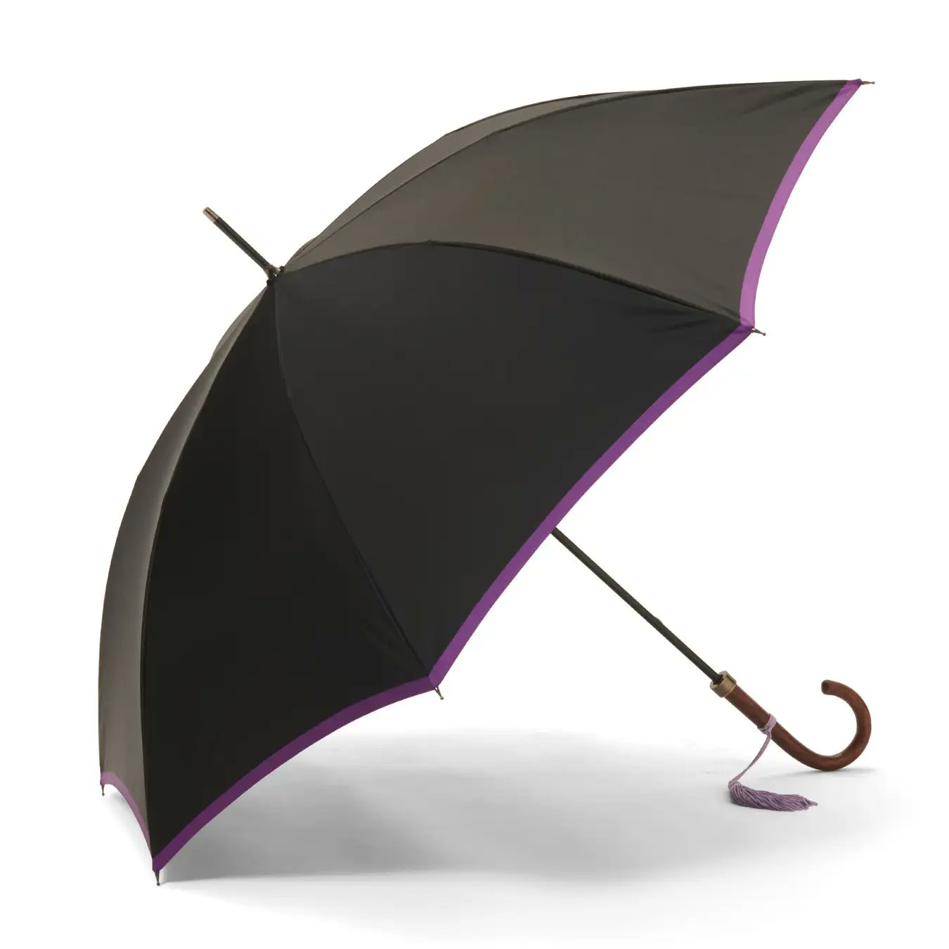 トンボ洋傘　前原光榮商店 レディース晴雨兼用傘】一級遮光キューブ-折りたたみ-ブラック