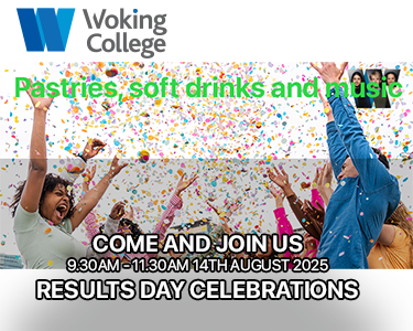 WokingCollege's tweet photo. Woking College will be hosting its Results Day Celebration on Thursday, 14th August 2025, from 9:30 AM to 11:30 AM. It would be great to see you at the College.
Have a great summer and we hope to see you on A Level Results Day https://t.co/pOHxo4CJdt