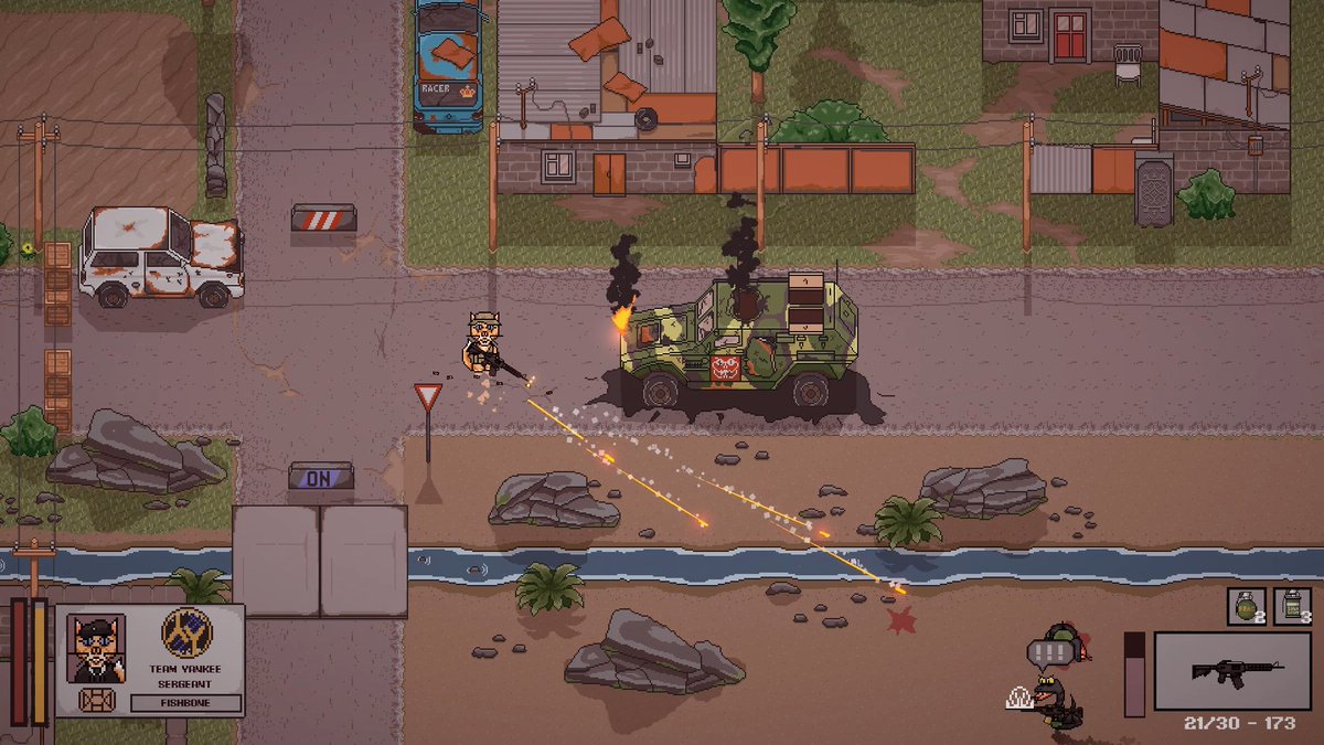 MeowcideGame's tweet image. Be careful, kitties. Today, #screenshotsaturday, the enemy received a new batch of scrap metal. You know what to do!

#unity2d #madewithunity #gamedev #indiegames #indiegamehour #IndieGameDev #gamedevelopment #gamedesign #meowcide