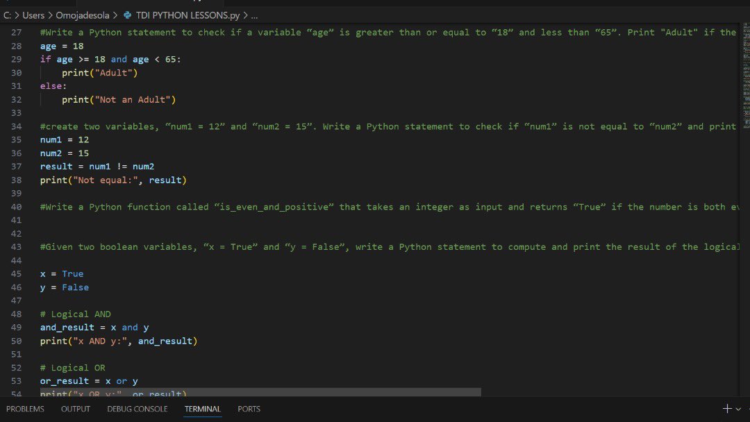 tomeeyseen's tweet image. After a long break; From zero to one line of code ;my Python journey has officially begun with @TDataImmersed .
Grateful for growth, hungry for mastery. #FirstStep #CodeInProgress #Pythonbeginner thank you for this opportunity @DabereNnamani @JudeRaji_ #TDI