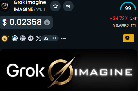 imagine_erc20's tweet photo. 🔥 $IMAGINE is on Dextools Hot Pair #1🔥

https://t.co/we8mZ8QRnG https://t.co/YoDqhg27Zi