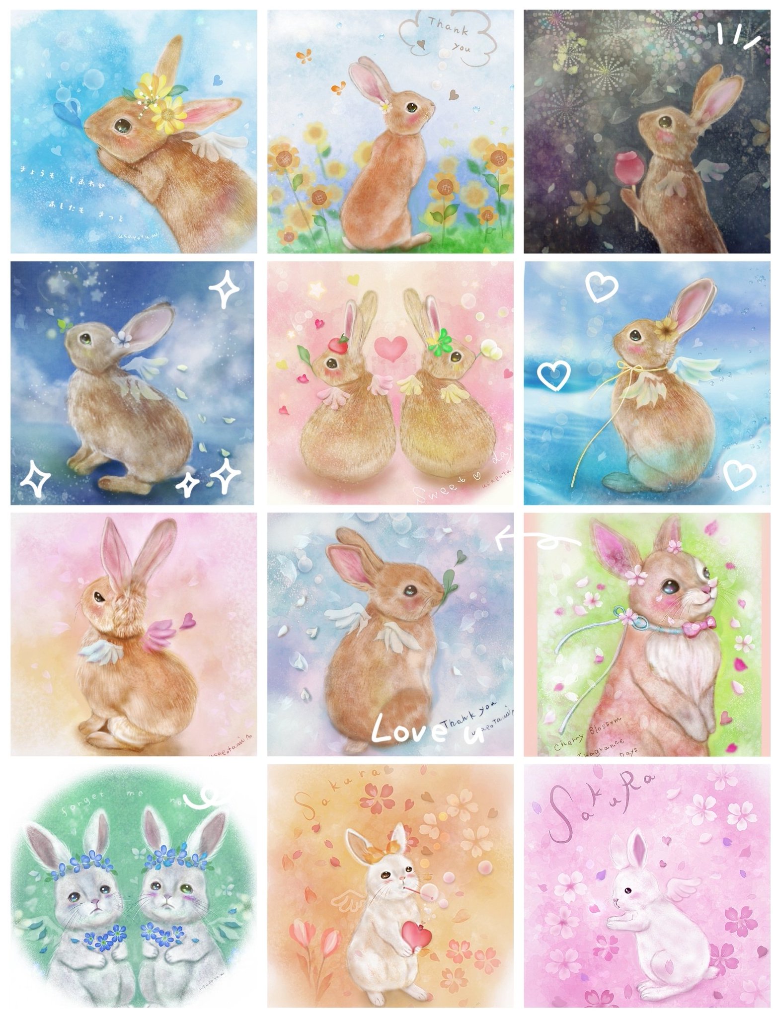 サ*ウ様 「re: rabbit」 油絵　うさぎ サ*ウ様 「re: rabbit」 油絵 うさぎ - メルカリ
