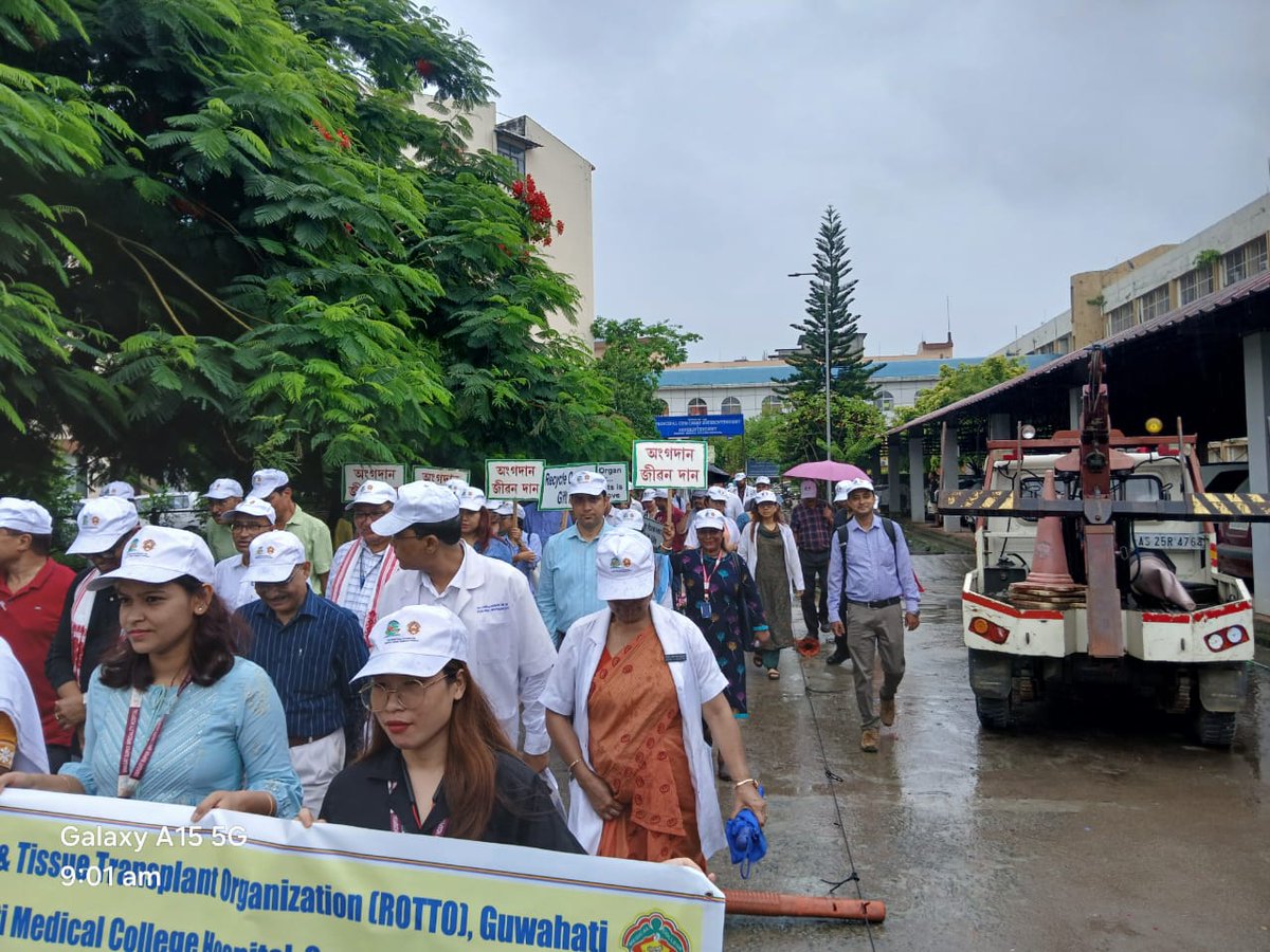 On the eve of 15th Indian Organ Donation Day on 3rd August,2025  ROTTO, Guwahati conducted a Walkathon in the premise of GMCH on 2nd August  to spread awareness on organ donation and address myths and gender disparity associated with it.