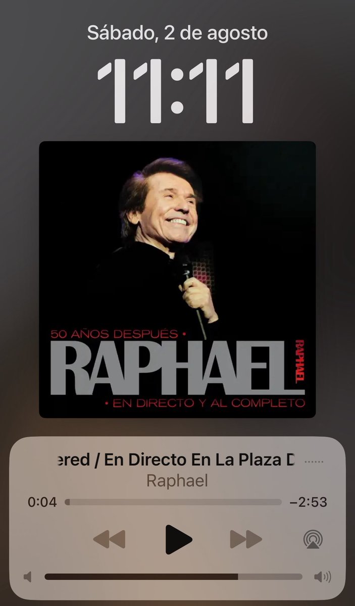 ▪️Sábado ✅
▪️<a href="/RAPHAELartista/">𝗥𝗔𝗣𝗛𝗔𝗘𝗟</a> poniendo la mejor música ✅
▪️Y mirando la sonrisa más bonita del mundo ✅
¿Qué más se puede pedir?
#EnVeranoRaphael