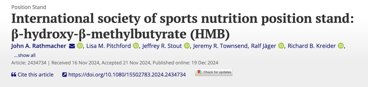 ¿Es el HMB el suplemento más infravalorado para preservar músculo y mejorar la recuperación?

La ISSN acaba de actualizar su postura oficial tras revisar cientos de estudios 🧬

Y sus conclusiones son claras 👇