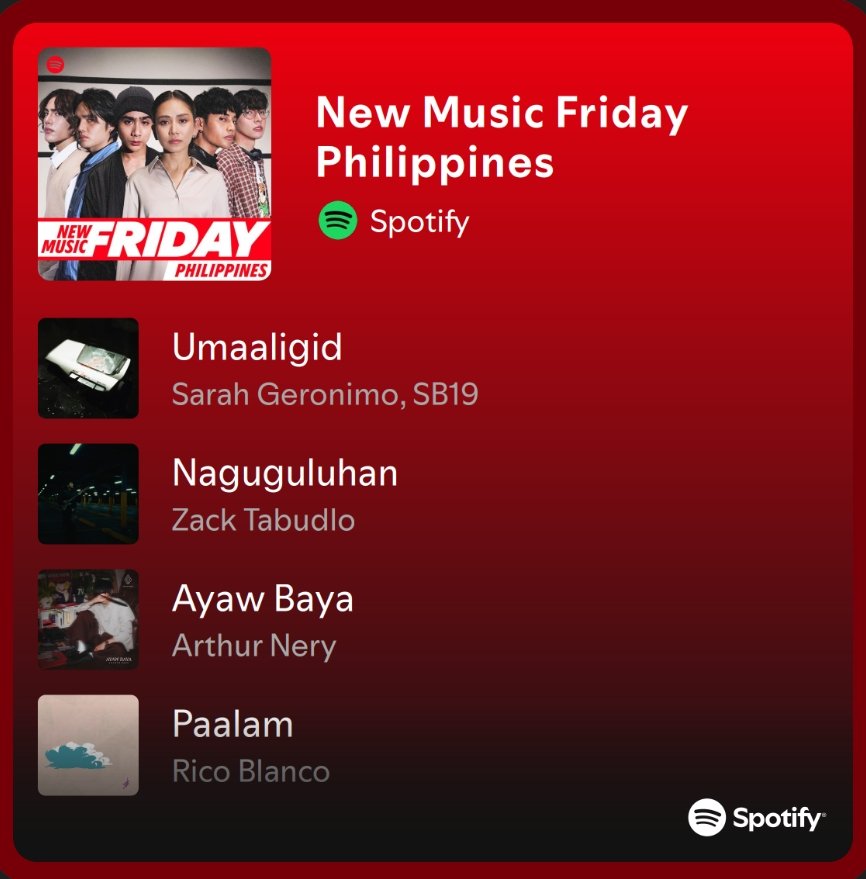 SB19COLLECTIVE GROUP๐ (@sb19cg) on Twitter photo Drop the Umaaligid link in the reply section pls. Add the tags below
From the NMF. Click this link to copy and paste the song: open.spotify.com/playlist/37i9dโฆ
UMAALIGID: open.spotify.com/track/5XYYmsZJโฆ
SB19 ALOHA IN HAWAII
<a href="/SB19Official/">SB19 Official</a> #SB19
#SaWWorldTourHi Drop the Umaaligid link in the reply section pls. Add the tags below
From the NMF. Click this link to copy and paste the song: open.spotify.com/playlist/37i9dโฆ
UMAALIGID: open.spotify.com/track/5XYYmsZJโฆ
SB19 ALOHA IN HAWAII
<a href="/SB19Official/">SB19 Official</a> #SB19
#SaWWorldTourHi
