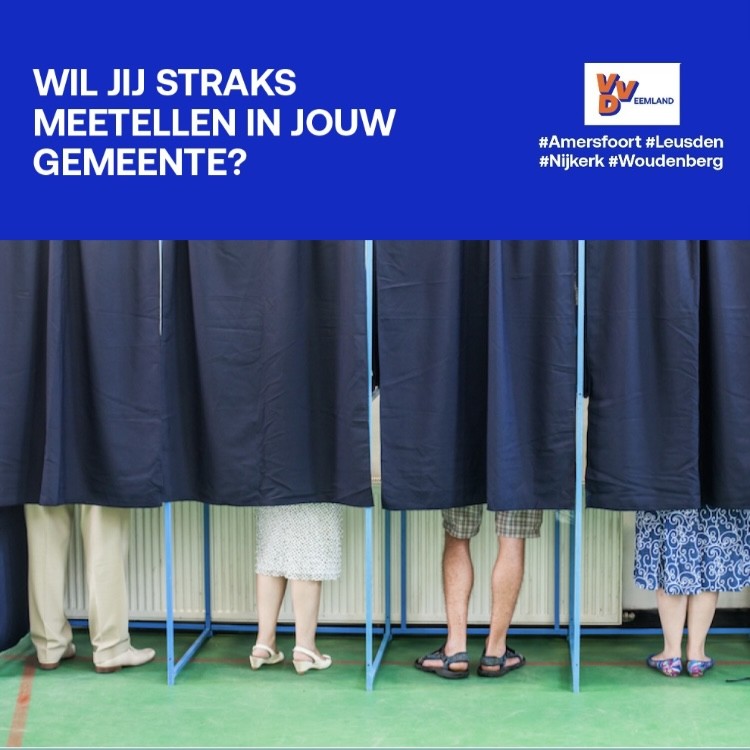 VVDNETW_EEMLAND's tweet photo. De democratie willen dienen met meer dan je stem? Dan is meehelpen op een stembureau misschien iets voor jou ➡️ https://t.co/r0vXMMSZMx

#VVD #NetwerkEemland #Amersfoort #Hoogland #Hooglanderveen #Nijkerk #Hoevelaken #Nijkerkerveen #Leusden #Stoutenburg #Achterveld #Woudenberg https://t.co/1DLEBvUKkH