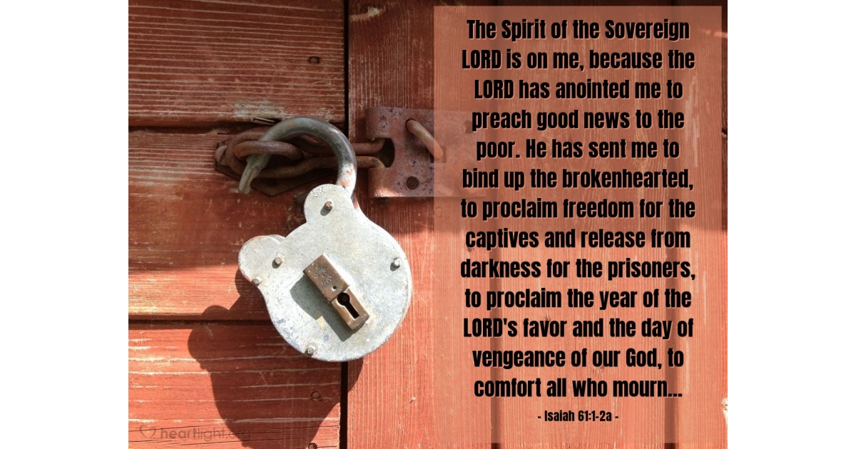 Verse Of The Day (@verseoftheday) on Twitter photo Verse of the Day - Isaiah 61:1-2a dlvr.it/TMFwKh Verse of the Day - Isaiah 61:1-2a dlvr.it/TMFwKh