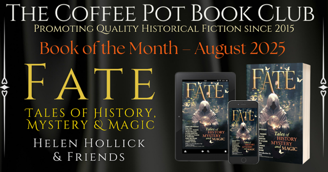 HelenHollick's tweet photo. some #GoodNews for a change! FATE is the #CoffeePotBookClub #BookOfTheMonth! Thank you  @cathiedunn with @alison_morton @AnnieWHistory @abelfrageauthor @DebbieYoungBN @ElizStJohn @writerjeangill @Castle_Rory21 #JPReedman @MarianLThorpe &amp; me @HelenHollick 
https://t.co/3ERKmPrKV8 https://t.co/0kKUUioiHS