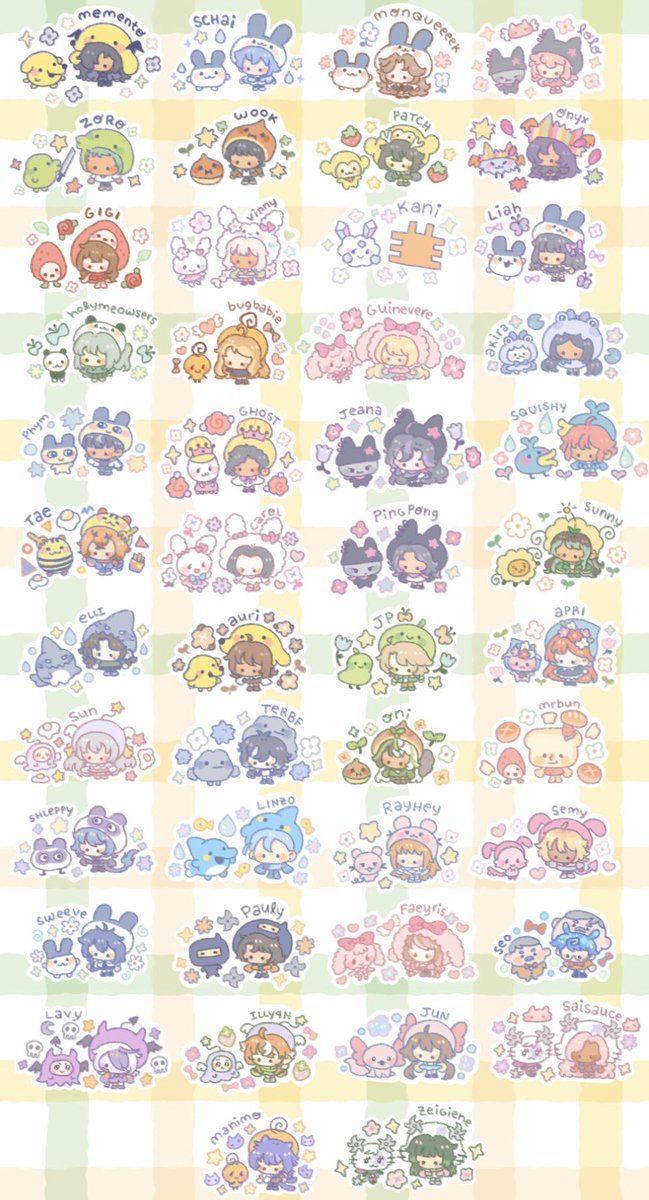 I finished all Twitch sub art.. thank you for all the support last month!! 🤍